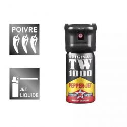 OP Lacrymo - Spray de défense au poivre TW1000 Pepper Jet 40ml x1 Spray