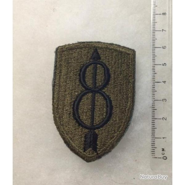 WW2  VIET NAM ETATS UNIS US ARMY Insigne brod PATCH 8th INFANTRY DIVISION