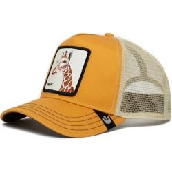 Casquette baseball arrière ouvert avec patch animal - Girafe jaune