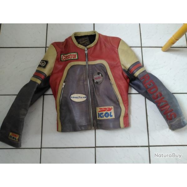 collector blouson femme cuir redskins vintage