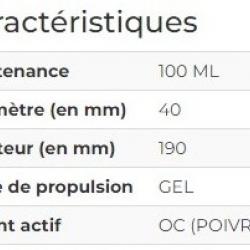 Bombe gel poivre 100 ml avec poignée | Umarex (0001 6727)