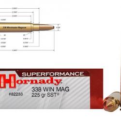 HORNADY 338 WIN MAG SST 225GR