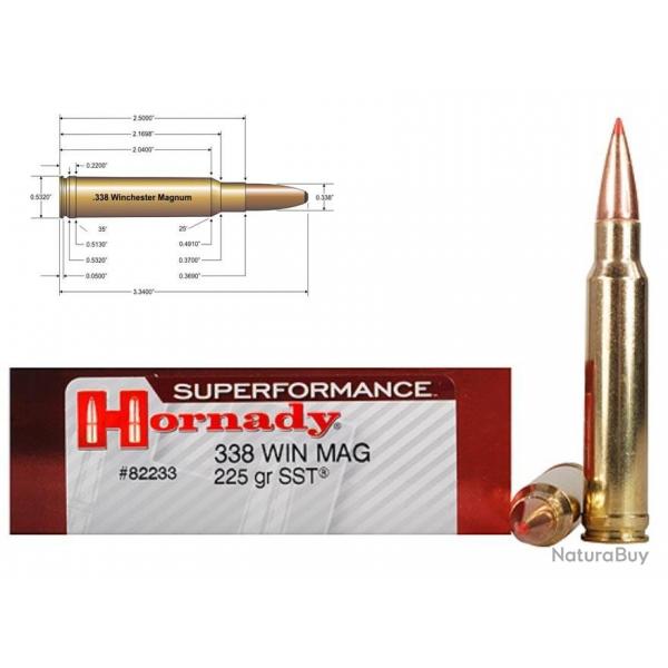 HORNADY 338 WIN MAG SST 225GR