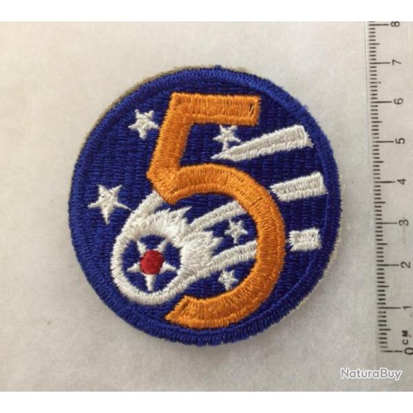 WW2 ETATS-UNIS US ARMY AIR FORCE USAAF Insigne PATCH US FIFTH Air Force