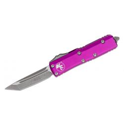 Couteau Microtech 233-10APVI UTX-85 AUTO OTF Lame Tanto Acier M390 Manche Violet USA MCT23310APVI