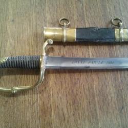 sabre de récompense modèle 1821 ,lame gravée donné  par le roi, manufacture royale  de  klingenthal