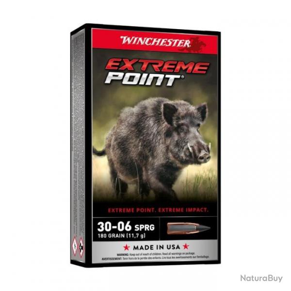 Cartouches WINCHESTER 30-06 SPRG Extreme Point 180GR X20