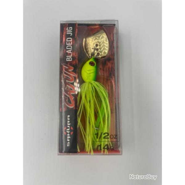 Leurre dur cuillre Cajun bladed jig 14g vert