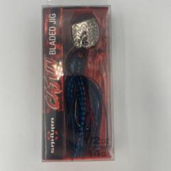 Leurre dur cuillère Cajun bladed jig 14g bleu