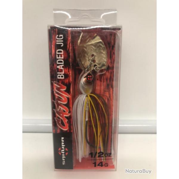 Leurre dur avec cuillre Sakura CAJUN Bladed jig 14 grammes