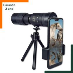 Télescope monoculaire 10-300x40 HD avec multi accessoires - Garantie 2 ans