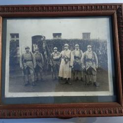 Belle photographie encadrement de régiment ww1