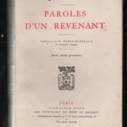 paroles d'un revenant de jacques d'arnoux , guerre 1914 1918 aviation-hopitaux