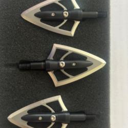 3 bilames German Kinetics 100gr BROADHEADS