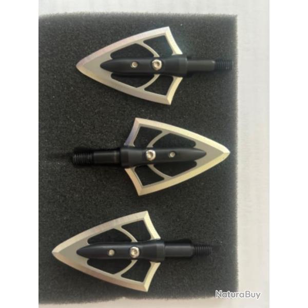 3 bilames German Kinetics 100gr BROADHEADS