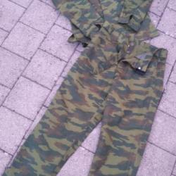 AUTHENTIQUE TENUE VESTE ET PANTALON CAMOUFLAGE "FLORA" VSR 98 TAILLE XL (54/4) NEUVE