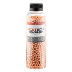 Billes Acetech Tracer 0.25g x 2700 rouges bouteille BB BILLES TRACER ACETECH 0.25grs bouteille 2700r