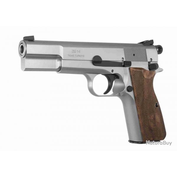 Pistolet TISAS ZIG 14 cal 9X19 mm Stainless !B! PISTOLET TISAS ZIG 14 9X19 MM 15+1 CPS STAINLESS