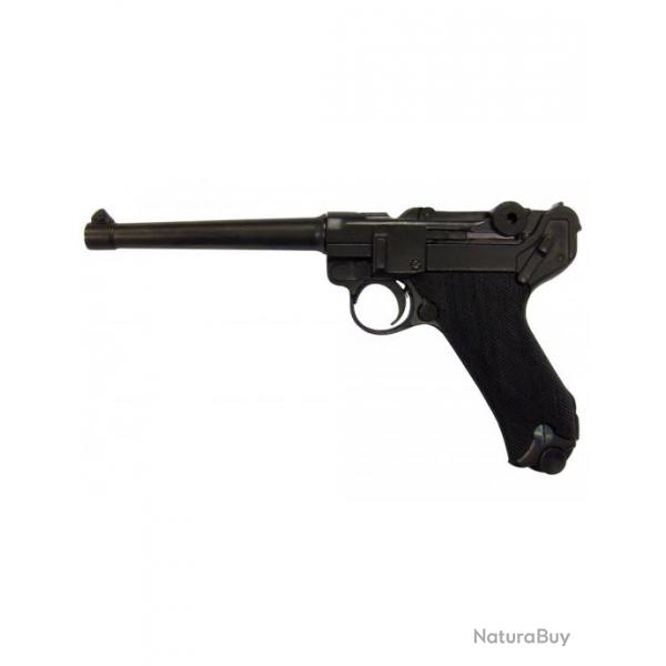 Pistolet Denix Luger P08 Parabellum crosse noir Luger P08 Parabellum 30cm