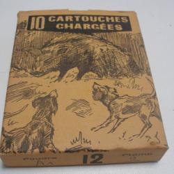 Boîte Cartoucherie Française 10 Cartouches Cal.12 Pb9