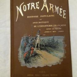 livre de 1890 "Notre Armée" par Dick de Lonay