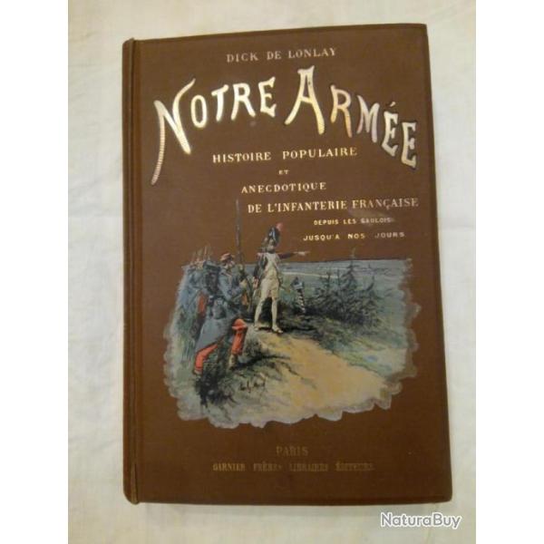 livre de 1890 "Notre Arme" par Dick de Lonay