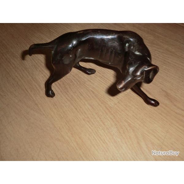 bronze animalier chien de chasse