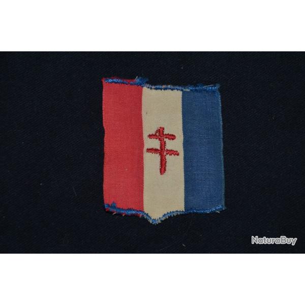 RARE INSIGNE (ATTRIBUT) FORCE FRANCAISE DE L'INTERIEUR-LIBERATION-MAQUIS-RESISTANCE-SAS-1939/45-FFI