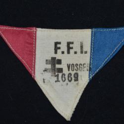 INSIGNE (ATTRIBUT) FORCE FRANCAISE DE L'INTERIEUR VOSGES-LIBERATION-MAQUIS-FFI REGION C-1940/1945-