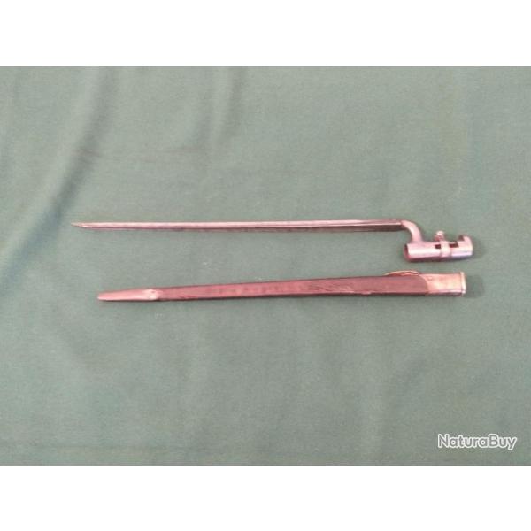 Bayonnette pour Fusil Snider Enfield  trois bandes