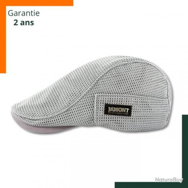 Casquette bret - Gris -Tailles rglables de 56  60 cm - Garantie 2 ans