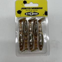 leurres souples de pêche, jointed minnow, de la marque STORM, 7cm40 pièce disponible