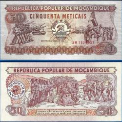 Mozambique 50 Meticais 1986 Neuf Serie AM Billet Afrique Militaire