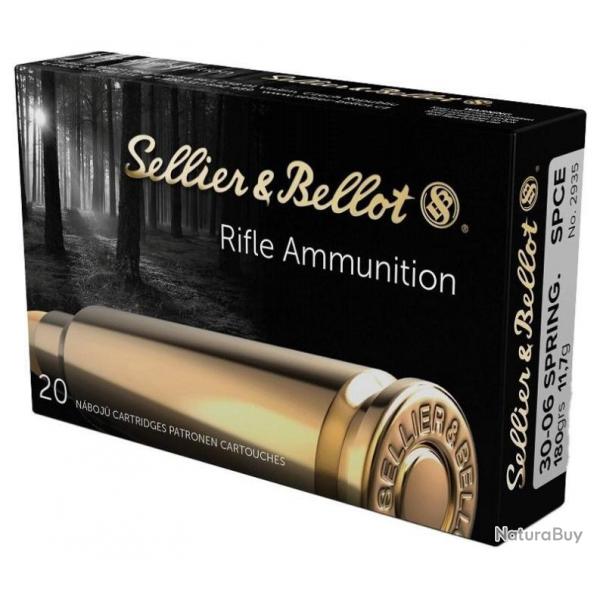 wahoo ! - Munition Sellier & Bellot 30-06 SPRG SPCE 11.7g 180gr 20 munitions x5 boites