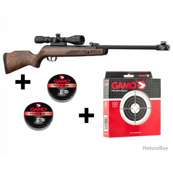 Pack Carabine Gamo Hunter 440 AS Avec Lunette 3-9X40 WR