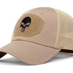 Casquette Punisher beige clair