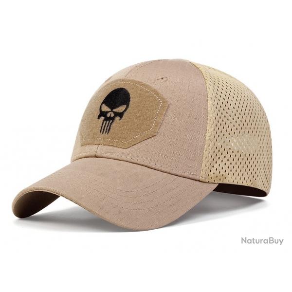 Casquette Punisher beige clair