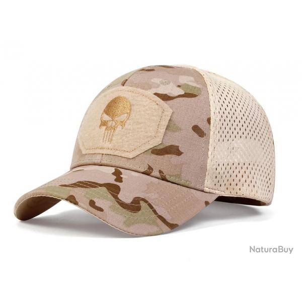 Casquette Punisher treillis beige 4