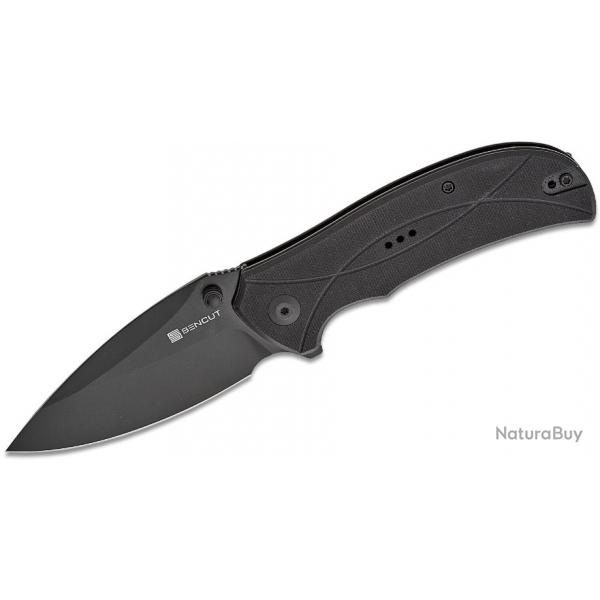 Couteau Sencut Hyrax Black Manche G10 Lame Acier 9Cr18MoV Black IKBS Linerlock Clip S230971