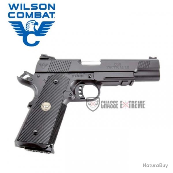 Pistolet WILSON COMBAT 1911 Cqb Tactical LE Noir Rail Cal 9x19