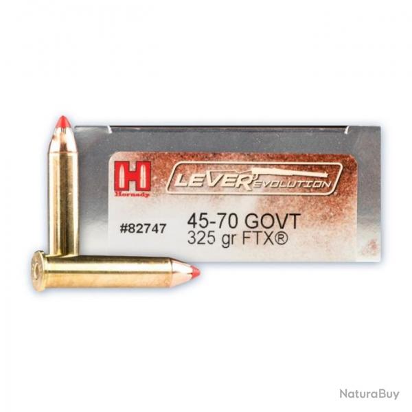 Cartouches HORNADY 45-70 GOVT 325gr FTX