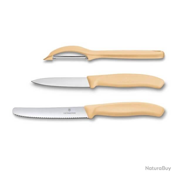 6.7116.31L92 Set de 3 pices Victorinox Swiss Classic orange pastel