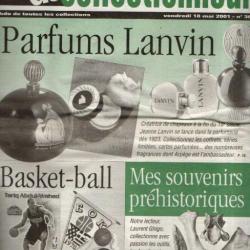 la vie du collectionneur 367, souvenirs préhistoriques, parfums lanvin, basket-ball, index général