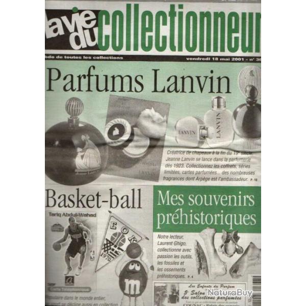 la vie du collectionneur 367, souvenirs prhistoriques, parfums lanvin, basket-ball, index gnral