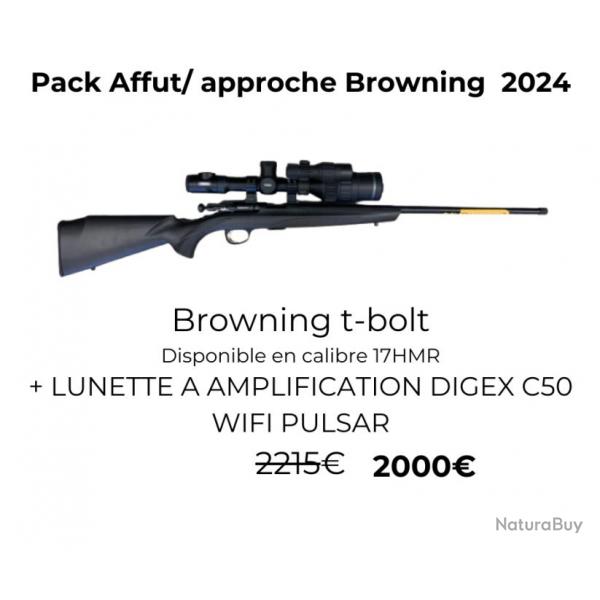 Pack affut/approche Browning calibre 17 hmr