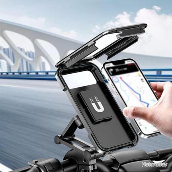 Support de Tlphone Portable pour Vlo moto Etanche avec cran tactique Rotatif  360  Rglable