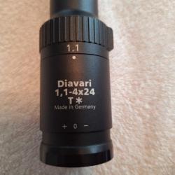 Lunette Zeiss Diavari 1,1-4x24 T*