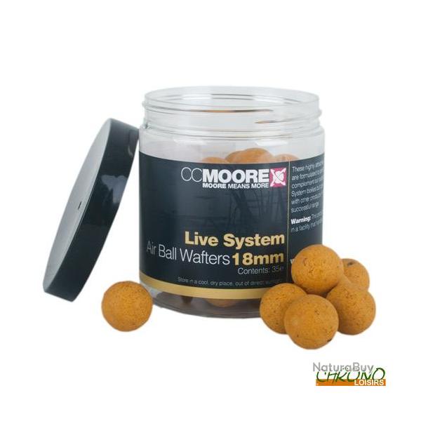 Bouillettes Equilibres CC Moore Live System Air Ball Wafters 18mm