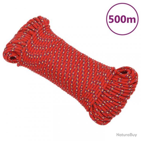 Corde de bateau Rouge 5 mm 500 m Polypropylne