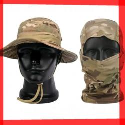 Cagoule + Chapeau pour Airsoft